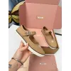 Miu Miu Womens Retro Calfskin Leather Ballet Flats #A66073