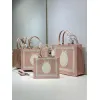 Dior Toile de Jouy Garden Embroidery Canvas Book Tote Bag #A65911 Dior Toile de Jouy Garden Embroidery Canvas Book Tote Bag #A65911