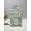 Dior Toile de Jouy Garden Embroidery Canvas Book Tote Bag #A65913