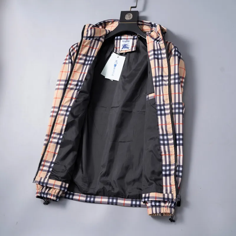 Burberry Mens Checkered Hooded Jacket #A54239