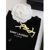 Saint Laurent YSL Logo Monogram Designer Brooch Pin #A65947 Saint Laurent YSL Logo Monogram Designer Brooch Pin #A65947