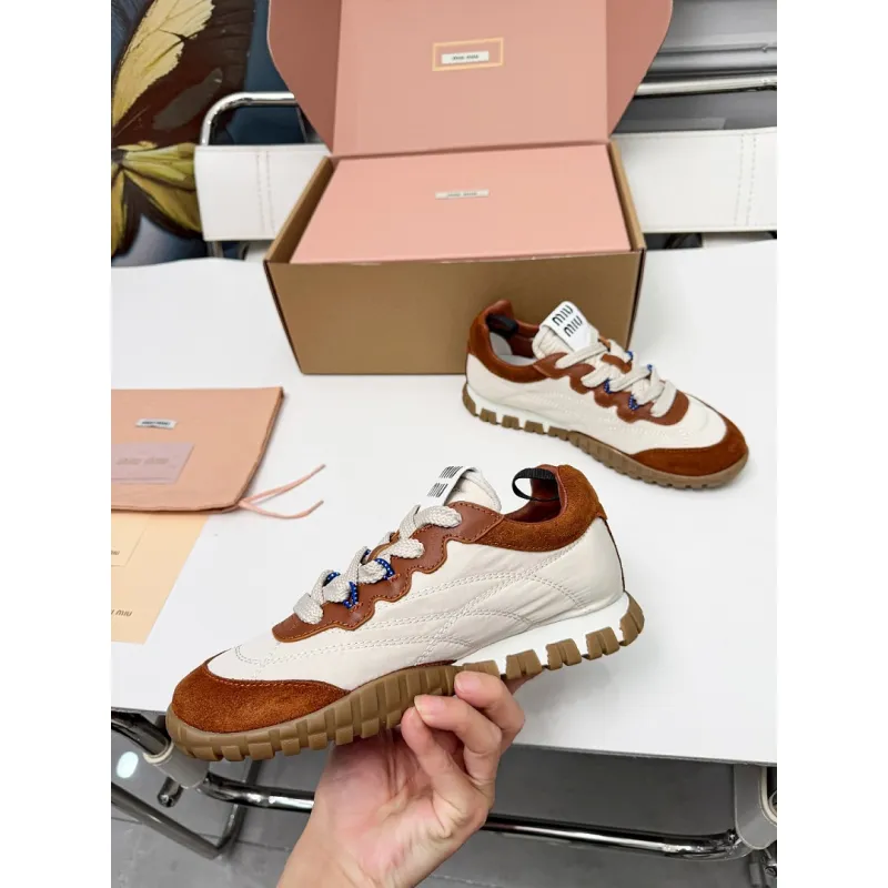 Miu Miu Womens Spring Summer Lightweight Training Shoes #A66061 Miu Miu Womens Spring Summer Lightweight Training Shoes #A66061