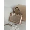 valentino Garavani Rockstud Metallic Leather Tote Bag 23×15.5×6cm #A65016