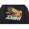 AMIRI Black Hoodie With Vintage Pegasus Graphic And Distressed Finish #A54435 AMIRI Black Hoodie With Vintage Pegasus Graphic And Distressed Finish #A54435