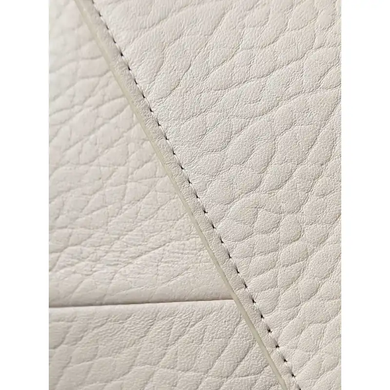 YSL 769307 LE Envelope Off-White Lambskin Fold Clutch Evening Handbag #A65995