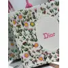 Dior Toile de Jouy Garden Embroidery Canvas Book Tote Bag #A65912