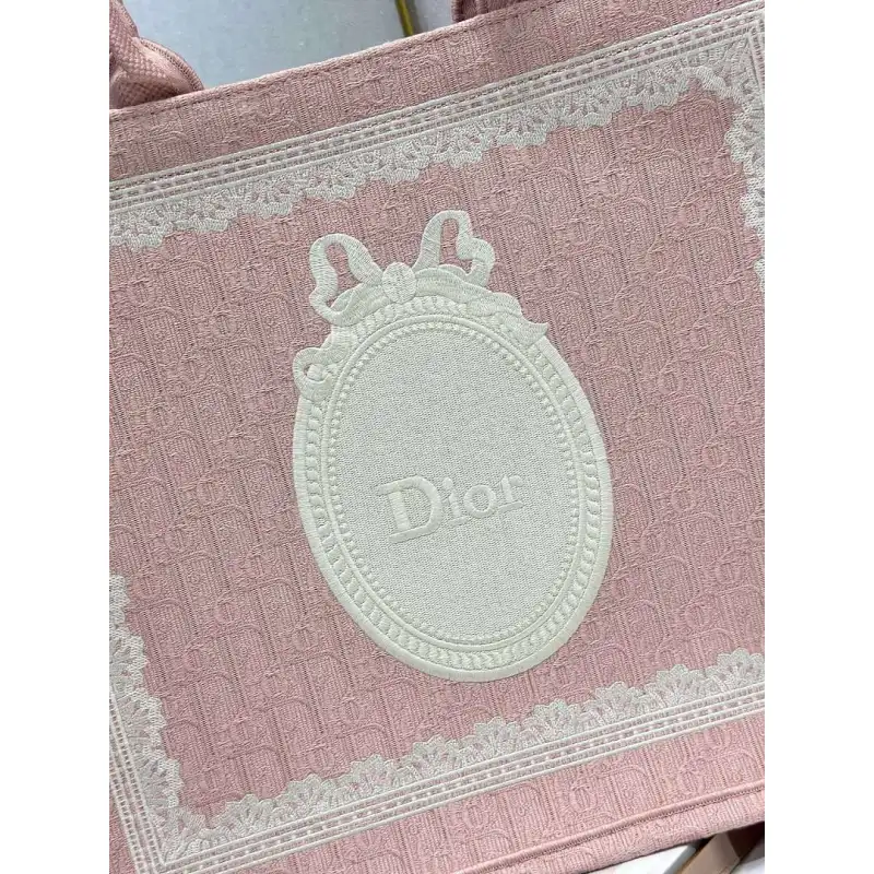 Dior Toile de Jouy Garden Embroidery Canvas Book Tote Bag #A65911 Dior Toile de Jouy Garden Embroidery Canvas Book Tote Bag #A65911