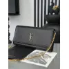 YSL 851921 Kate Smooth Calf Leather Gold Chain Shoulder Crossbody Clutch Handbag #A65991 YSL 851921 Kate Smooth Calf Leather Gold Chain Shoulder Crossbody Clutch Handbag #A65991