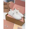 Miu Miu Womens Soft Leather Mary Jane Sneakers #A66067