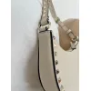 valentino Rockstud Grainy Leather Mini Hobo Shoulder Bag 20×12×4cm #A65018
