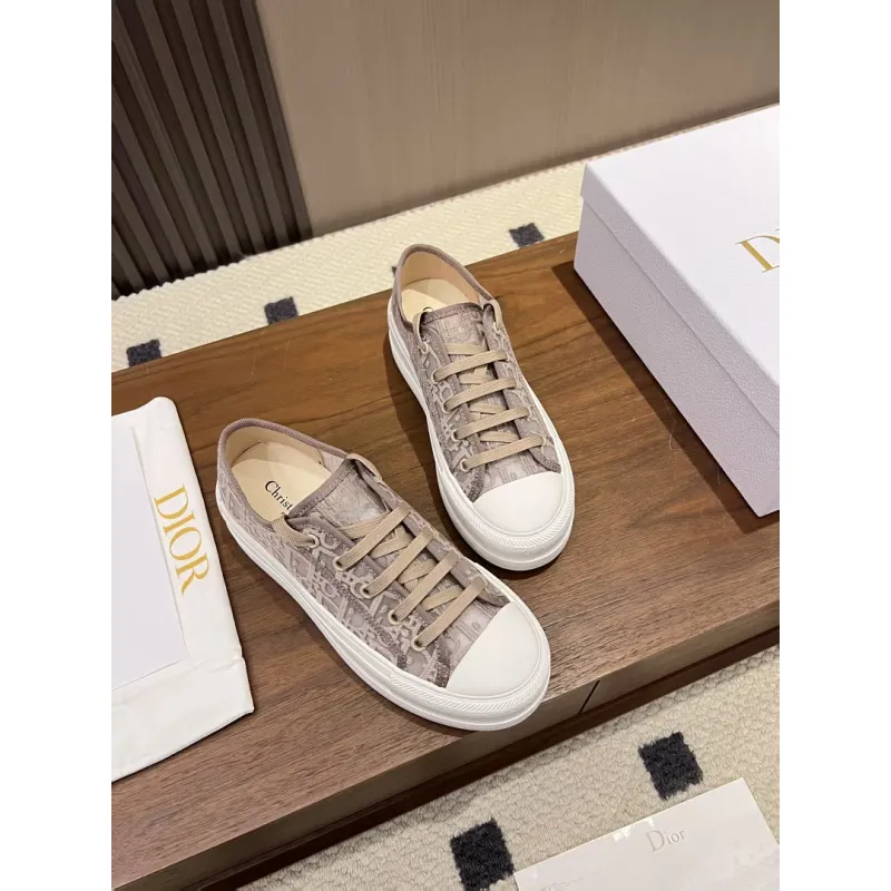 Dior Womens Oblique Embroidered Mesh Sneakers #A66052 Dior Womens Oblique Embroidered Mesh Sneakers #A66052