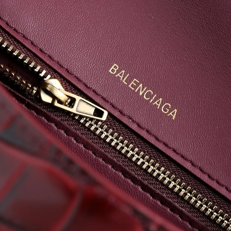 Balenciaga Hourglass Croc Embossed Handbag 23x10x24cm #A64981