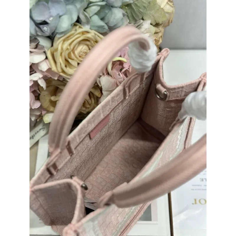 Dior Toile de Jouy Garden Embroidery Canvas Book Tote Bag #A65911 Dior Toile de Jouy Garden Embroidery Canvas Book Tote Bag #A65911