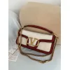 valentino MINI LOC Shearling & Leather Crossbody Bag 20×11×5cm #A65017