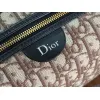 Dior Jett Vintage Oblique Jacquard Shoulder Bag Gold CD Buckle Mini Underarm Handbag #A65968