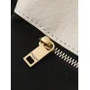 YSL 769307 LE Envelope Off-White Lambskin Fold Clutch Evening Handbag #A65995
