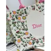 Dior Toile de Jouy Garden Embroidery Canvas Book Tote Bag #A65912