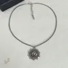 Saint Laurent Vintage Coin Pendant Necklace Anchor & Portrait Medallion Gold Silver Designer Jewelry #A65950 Saint Laurent Vintage Coin Pendant Necklace Anchor & Portrait Medallion Gold Silver Designer Jewelry #A65950
