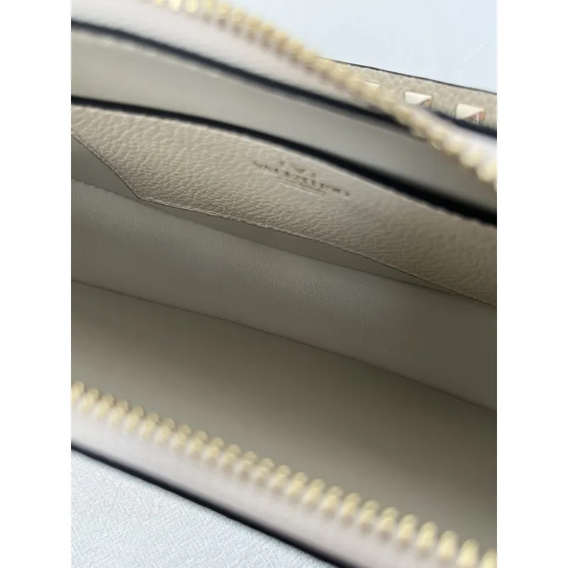 valentino Rockstud Grainy Leather Mini Hobo Shoulder Bag 20×12×4cm #A65018