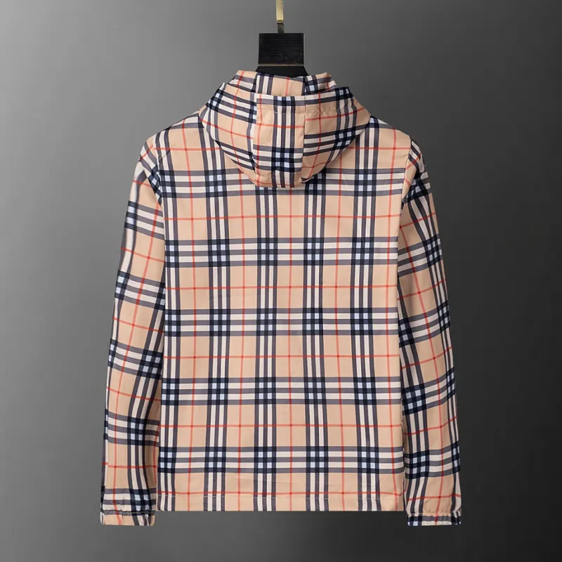 Burberry Mens Checkered Hooded Jacket #A54239