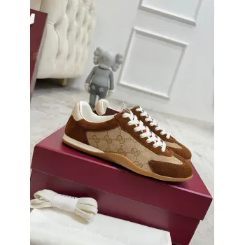 Gucci Mens Shift Series Retro Suede and Tech Fabric Sneakers #A66058