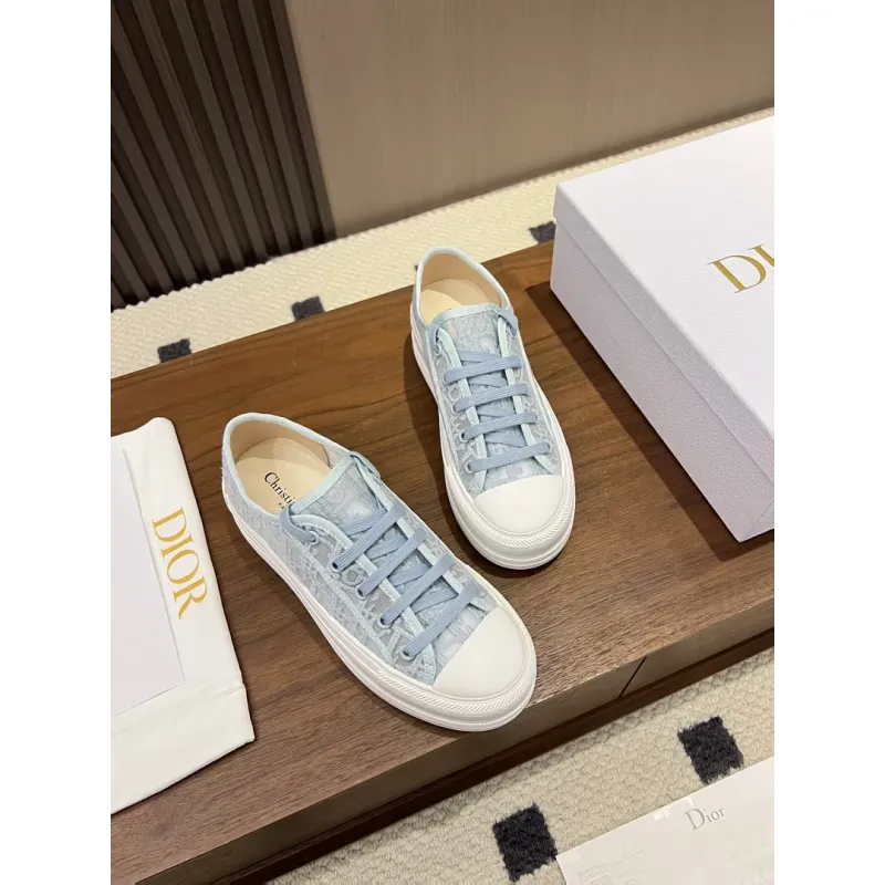 Dior Womens Oblique Embroidered Mesh Sneakers #A66051 Dior Womens Oblique Embroidered Mesh Sneakers #A66051