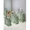 Dior Toile de Jouy Garden Embroidery Canvas Book Tote Bag #A65913
