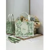 Dior Toile de Jouy Garden Embroidery Canvas Book Tote Bag #A65913