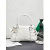 Miu Miu 5BA327 Glazed Leather Vintage Satchel Bag Removable Strap Top Handle Handbag #A65966 Miu Miu 5BA327 Glazed Leather Vintage Satchel Bag Removable Strap Top Handle Handbag #A65966