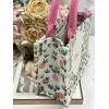 Dior Toile de Jouy Garden Embroidery Canvas Book Tote Bag #A65912