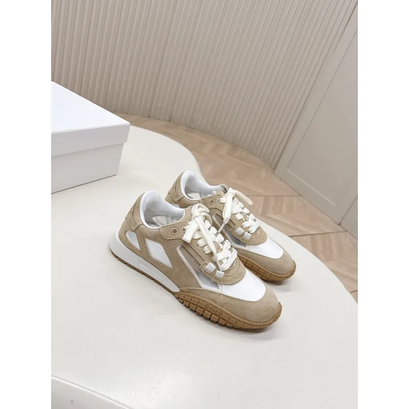 Dior Womens Early Spring Premium Suede and Leather Sneakers #A66047 Dior Womens Early Spring Premium Suede and Leather Sneakers #A66047