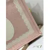 Dior Toile de Jouy Garden Embroidery Canvas Book Tote Bag #A65911 Dior Toile de Jouy Garden Embroidery Canvas Book Tote Bag #A65911
