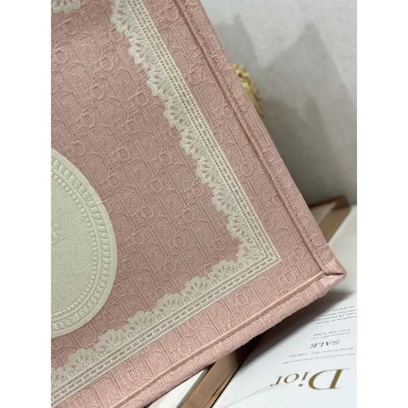 Dior Toile de Jouy Garden Embroidery Canvas Book Tote Bag #A65911 Dior Toile de Jouy Garden Embroidery Canvas Book Tote Bag #A65911