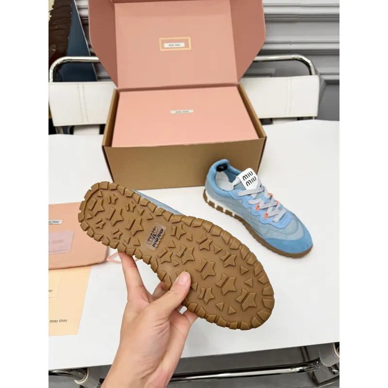 Miu Miu Womens Spring Summer Lightweight Training Shoes #A66063 Miu Miu Womens Spring Summer Lightweight Training Shoes #A66063