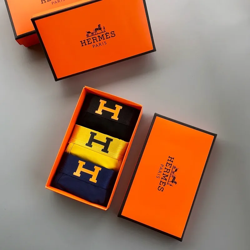 Hermes  Underwears for men 3 pairs per box #A65849