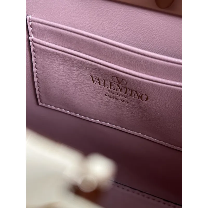 valentino Garavani Rockstud Metallic Leather Tote Bag 23×15.5×6cm #A65016