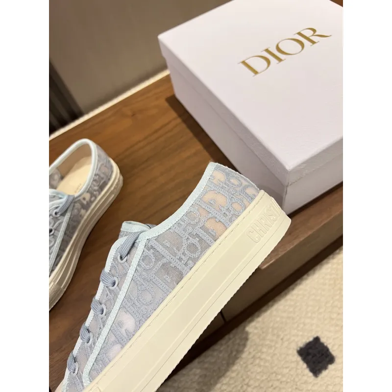 Dior Womens Oblique Embroidered Mesh Sneakers #A66048 Dior Womens Oblique Embroidered Mesh Sneakers #A66048