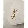 YSL 769307 LE Envelope Off-White Lambskin Fold Clutch Evening Handbag #A65995