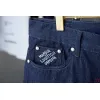 Louis Vuitton Lettering embroidered denim shorts #A52982