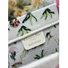 Dior Toile de Jouy Garden Embroidery Canvas Book Tote Bag #A65912