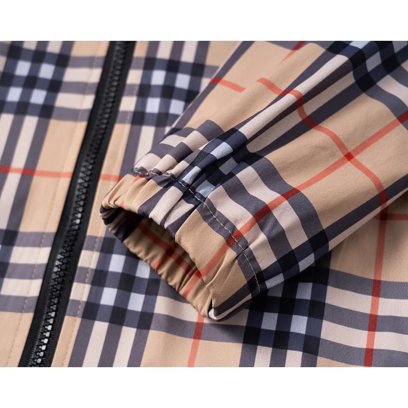 Burberry Mens Checkered Hooded Jacket #A54239