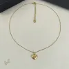 Saint Laurent Solid Heart Pendant Gold Thin Chain Choker Necklace Women Designer Jewelry #A65952 Saint Laurent Solid Heart Pendant Gold Thin Chain Choker Necklace Women Designer Jewelry #A65952