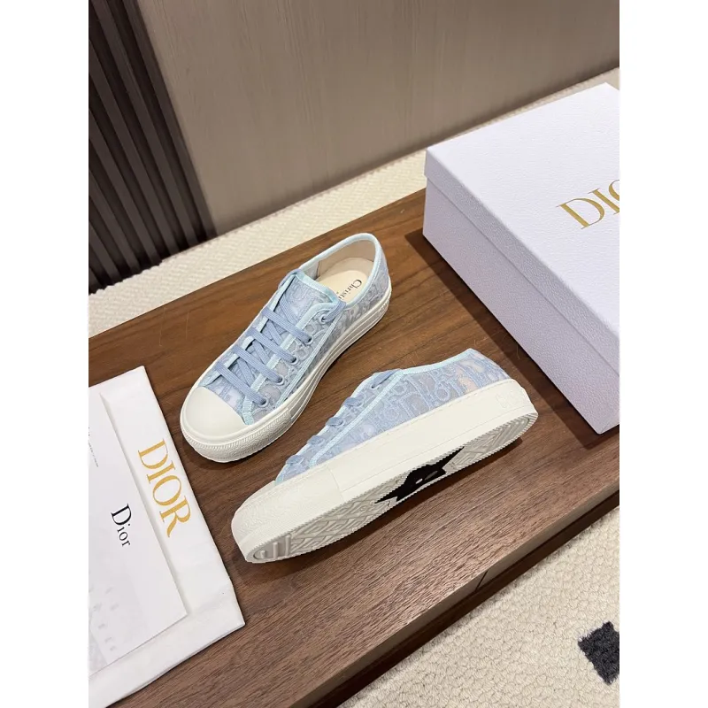 Dior Womens Oblique Embroidered Mesh Sneakers #A66048 Dior Womens Oblique Embroidered Mesh Sneakers #A66048