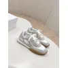 Dior Womens Early Spring Premium Suede and Leather Sneakers #A66046