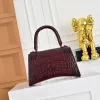 Balenciaga Hourglass Croc Embossed Handbag 23x10x24cm #A64981