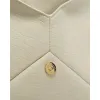 YSL 769307 LE Envelope Off-White Lambskin Fold Clutch Evening Handbag #A65995