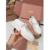 Miu Miu Womens Soft Leather Mary Jane Sneakers #A66067