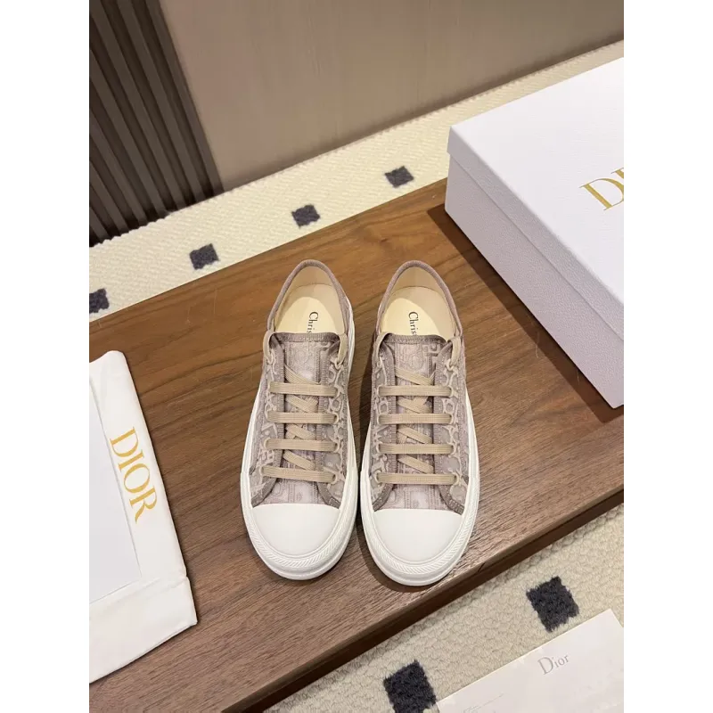 Dior Womens Oblique Embroidered Mesh Sneakers #A66052 Dior Womens Oblique Embroidered Mesh Sneakers #A66052