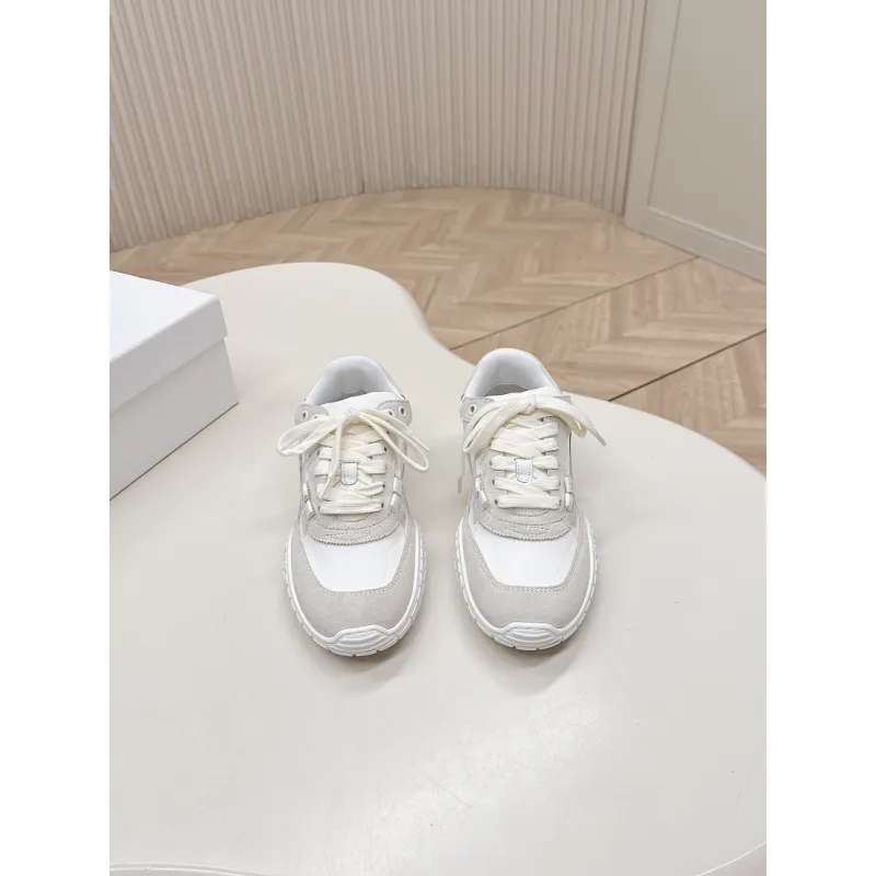 Dior Womens Early Spring Premium Suede and Leather Sneakers #A66046