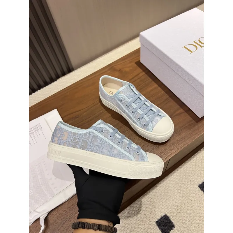 Dior Womens Oblique Embroidered Mesh Sneakers #A66048 Dior Womens Oblique Embroidered Mesh Sneakers #A66048